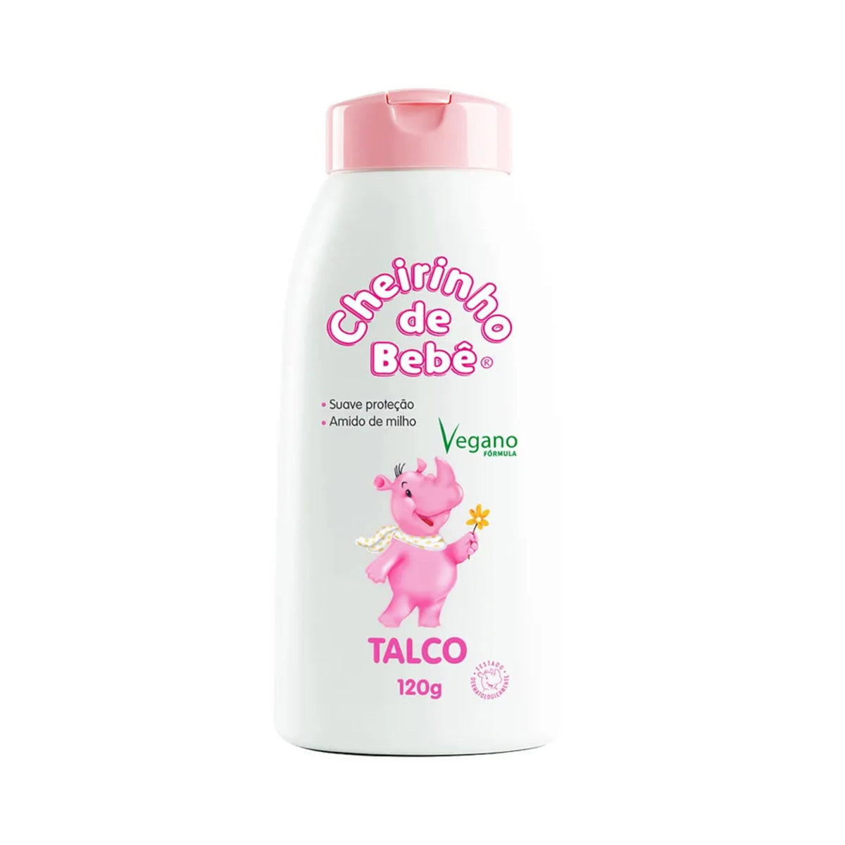 CHEIRINHO DE BEBE Talco Desodorante Infantil Rosa 120g