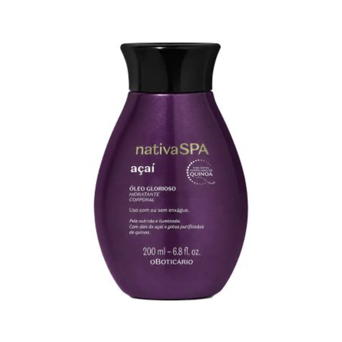 O BOTICÁRIO Nativa SPA Óleo Hidratante Corporal Açaí 200ml