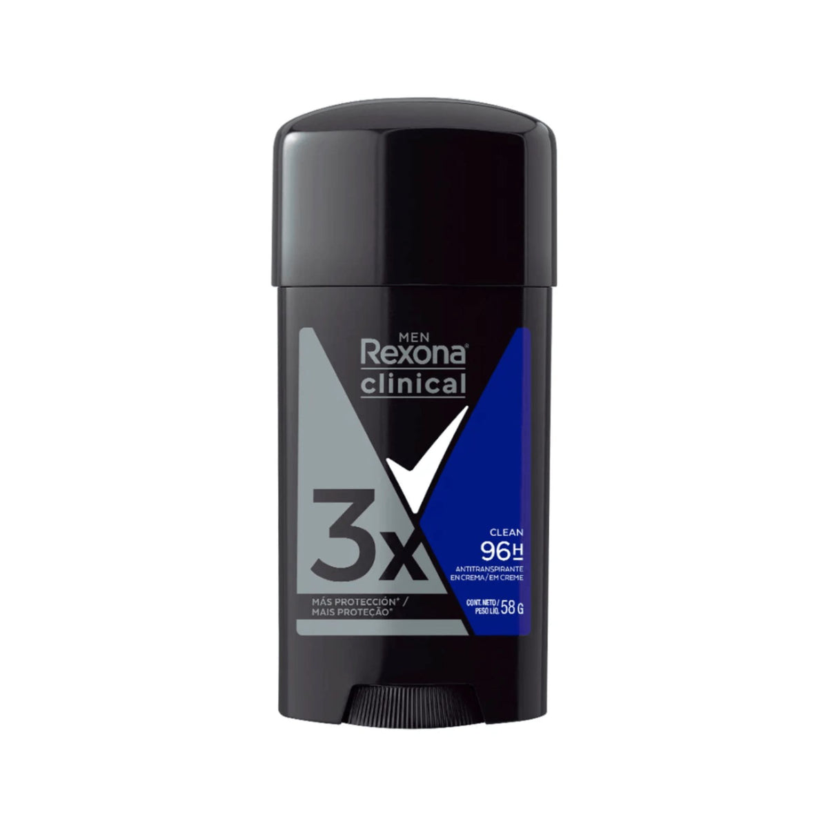 REXONA MEN Clinical Desodorante Antitranspirante em Creme Clean Scent 58g