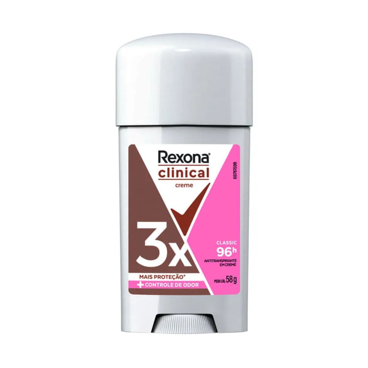 REXONA Clinical Desodorante Antitranspirante em Creme Invisibile Classic 58g