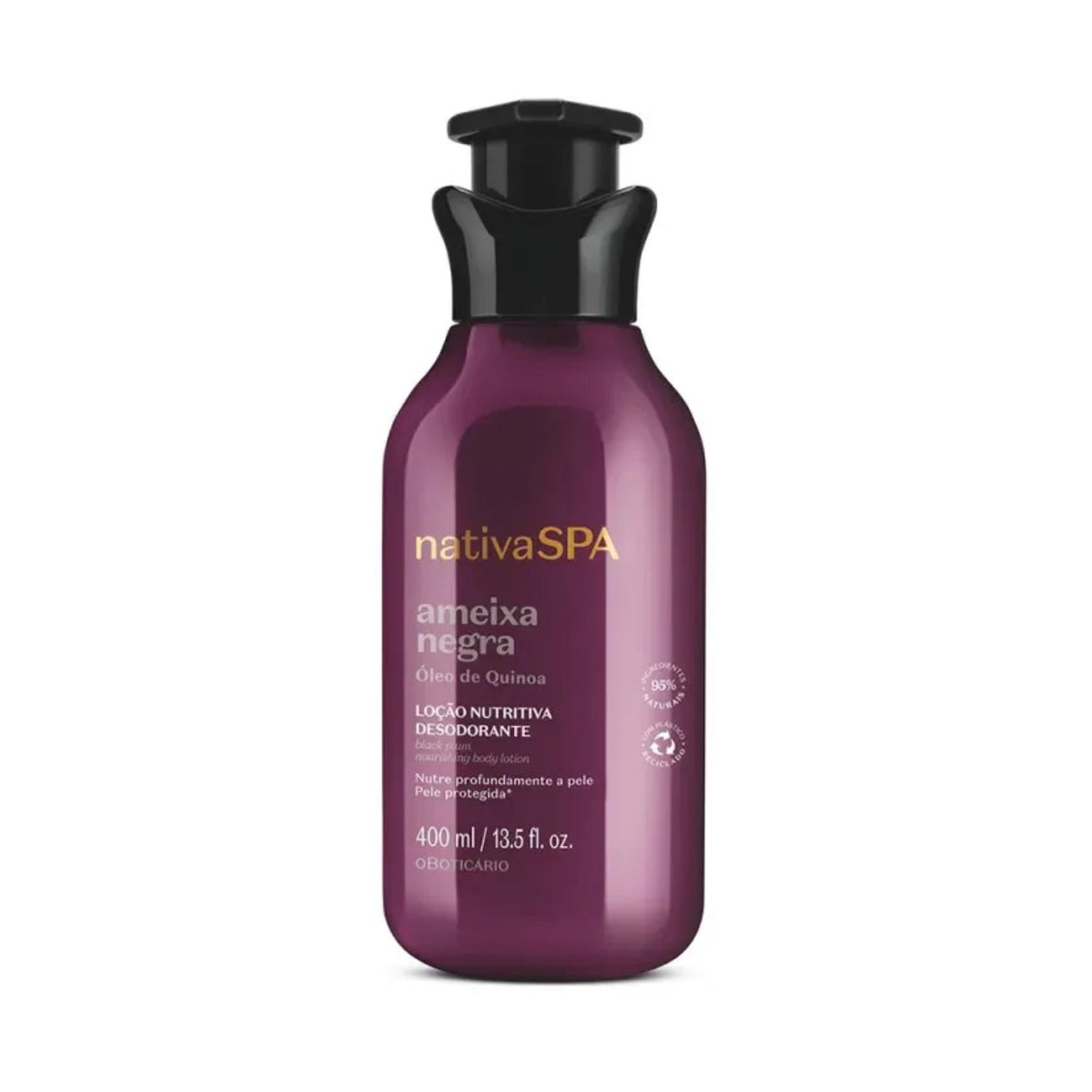O BOTICÁRIO Nativa SPA Loção Hidratante Corporal Ameixa Negra 400ml