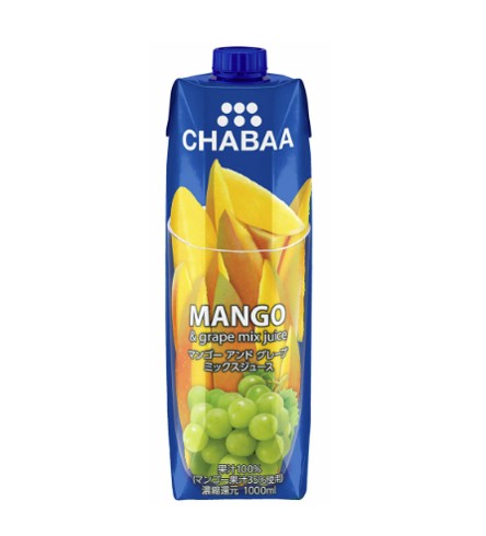 Chabaa マンゴーアンドグレープミックスジュース　1000ml