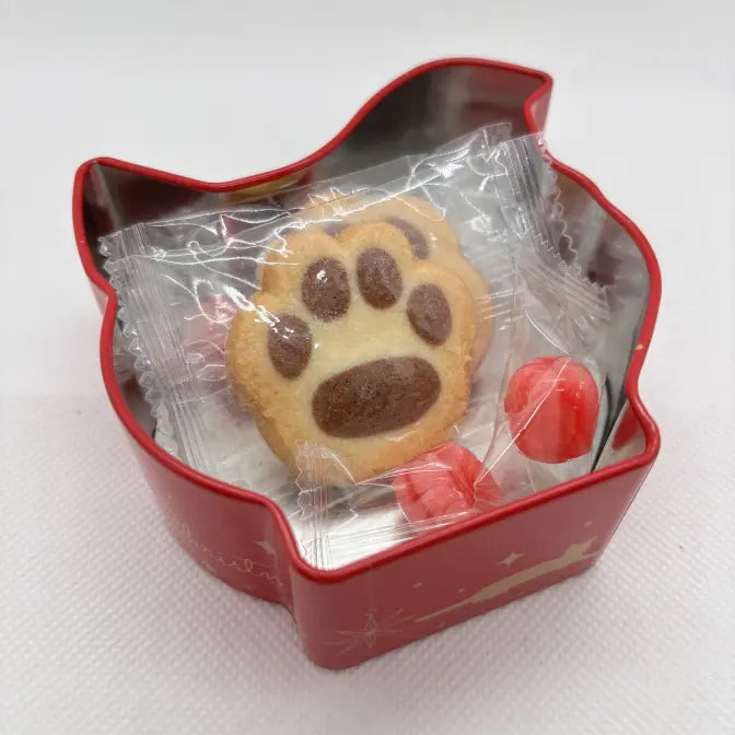 Lata Natalina com Rosto de Gato 25g (christmas cat face)