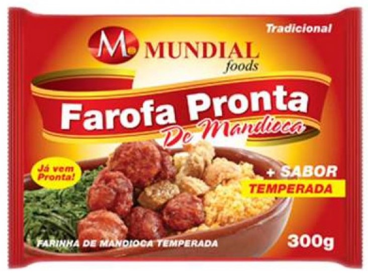 Mundial Foods Farofa Spicy Cassava Flour Processed Food 300g