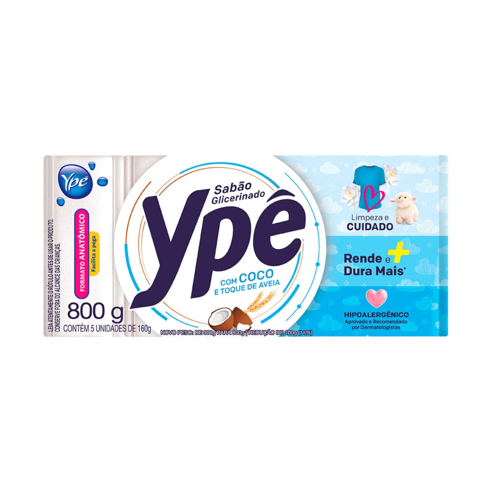 YPÊ ココナッツ固形石鹸 5個入 800g