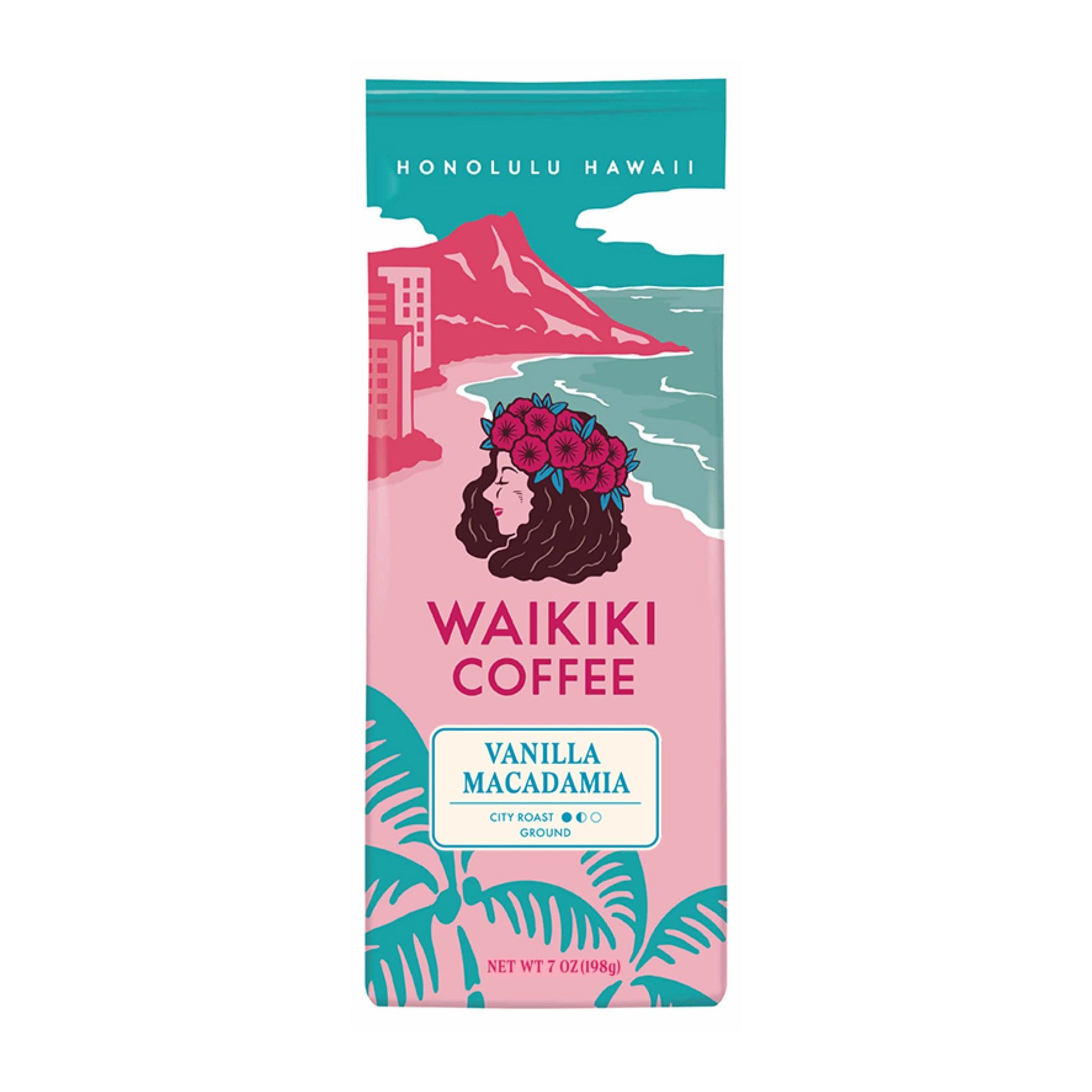 WAIKIKI COFFEE Vanilla Macadamia Nut 198g