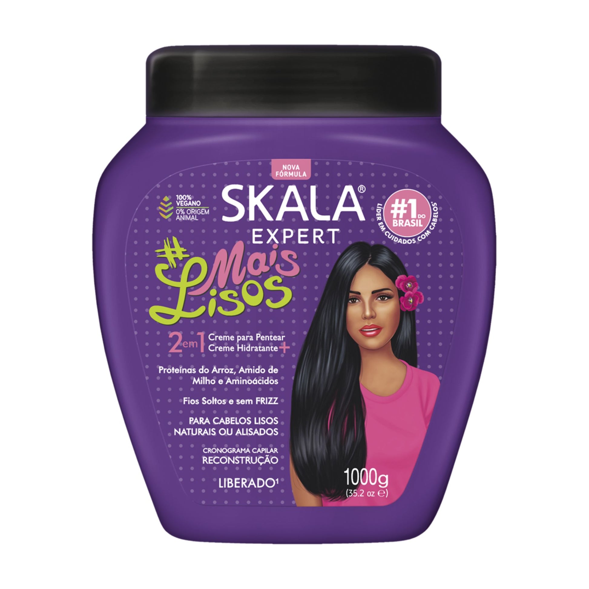 SKALA BRASIL Mais Lisos 2 em 1 (Creme de Tratamento e Leave-in) 1kg