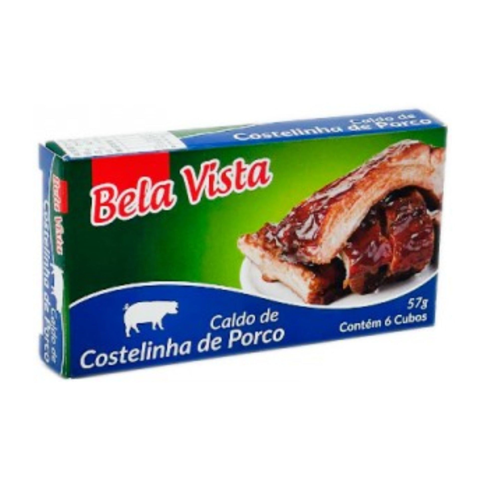 BELA VISTA Caldo de Costelinha de Porco 57g (6 Cubos)