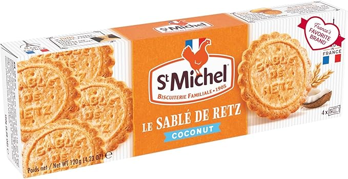 St Michel サブレ・ド・レッツ (ココナッツ / フランス産ビスケット) 120g