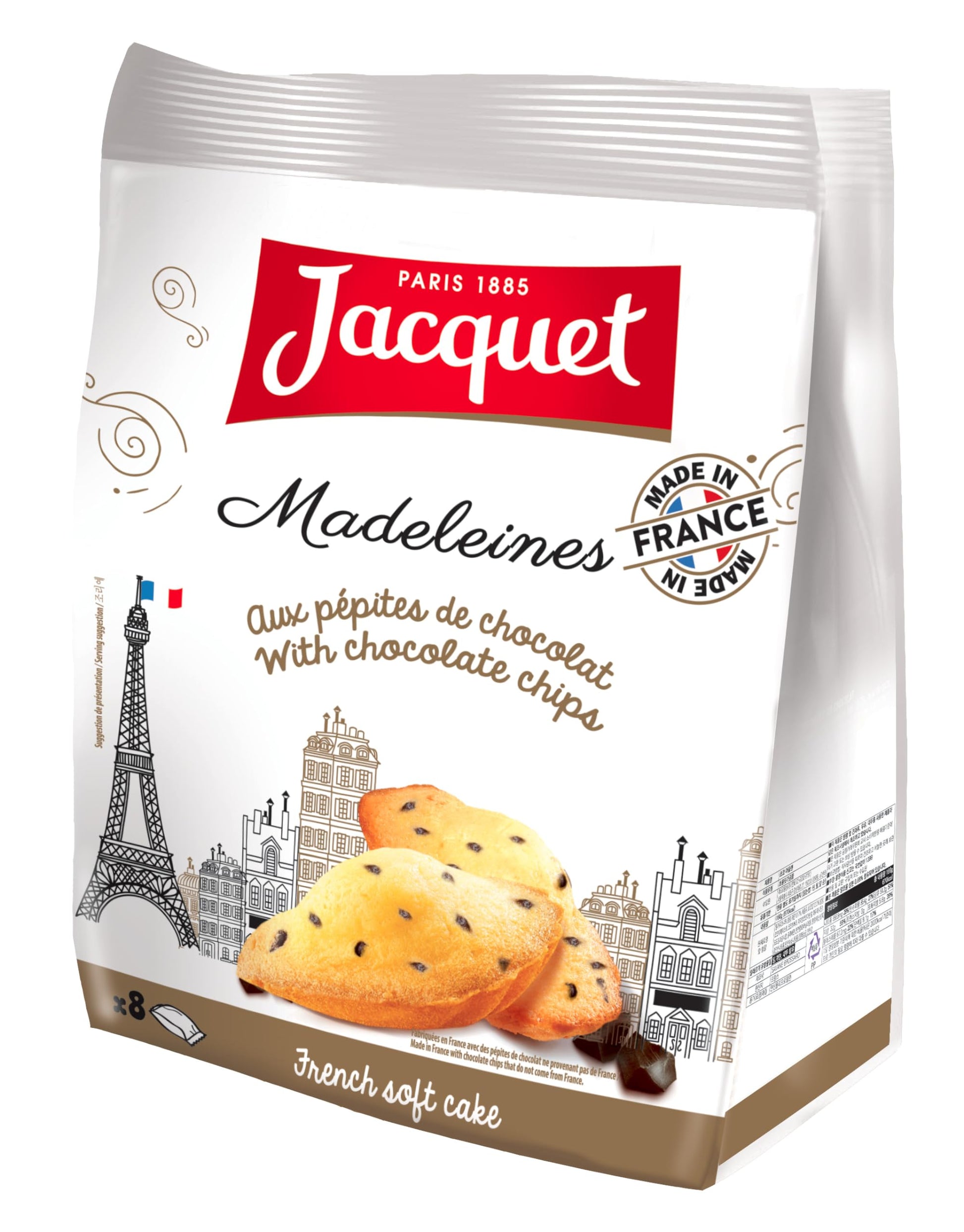 ジャケ（Jacquet）チョコチップ・マドレーヌ 160g