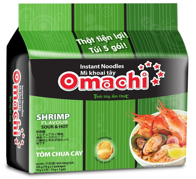 OMACHI SHRIMP シュリンプ　ラーメン 79g x5