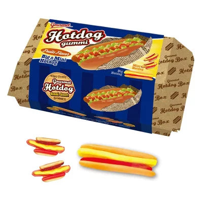 Gourmet Hotdog Gummi ビッグ&ミニホットドッググミ