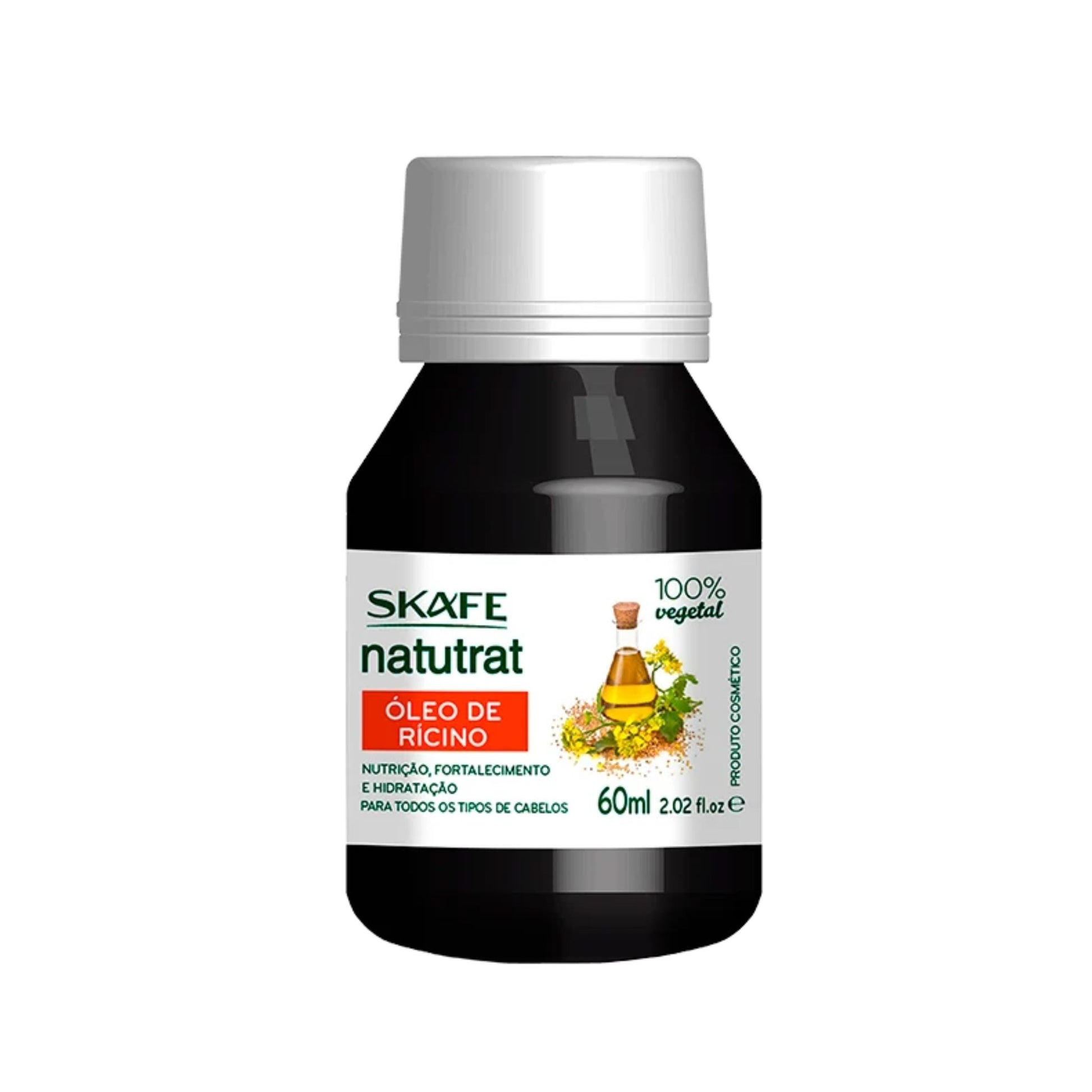 SKAFE ナチュトラット ヘアオイル (ヒマシ油 / 保湿・補修・強化) 60ml