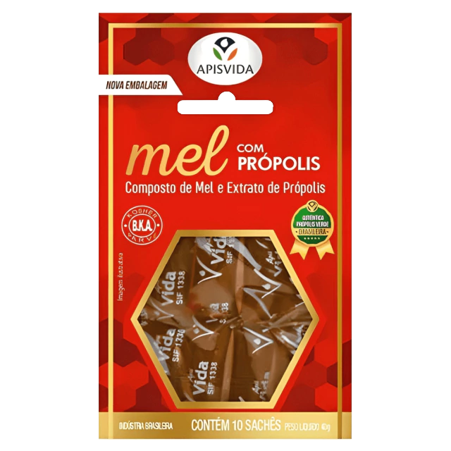Apisvida  Suplemento em bastonete com mel natural e própolis, 40g (