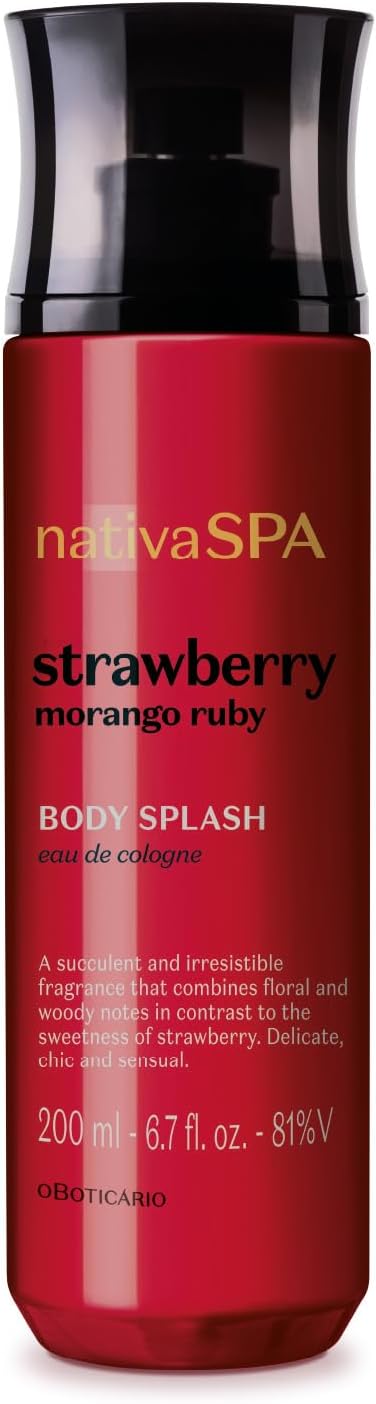 オ・ボチカリオ ナティバ スパ ストロベリー ルビー ボディ スプラッシュ 200ml O Boticário