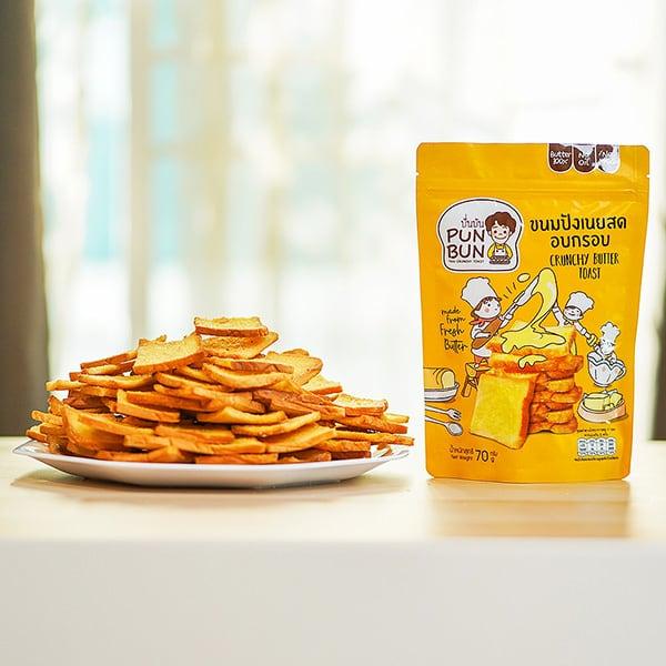 PUN BUN CRUNCY クランチーラスク シュガーバター味 60g