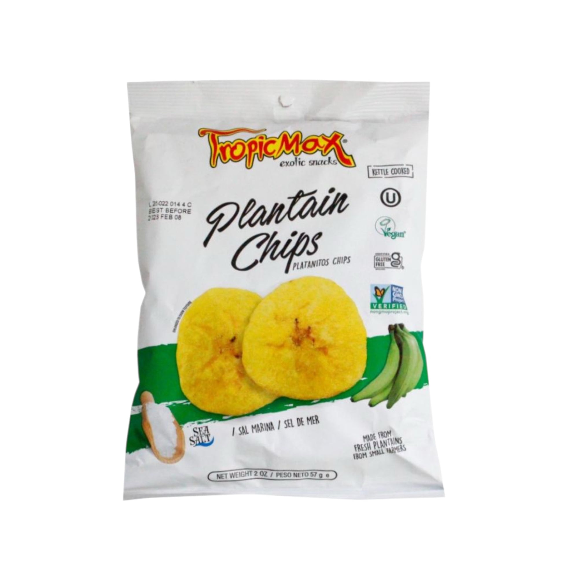 トロビックマックス ブランテンチップス シーソルト 57g