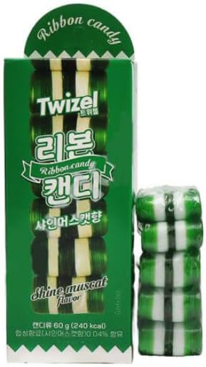 Twizel Ribbon Candy Shine Muscat Flavor, Popular Candy on YouTube and TikTok