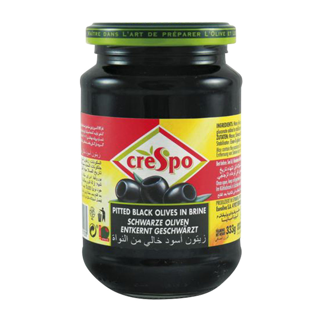 CRESPO Azeitonas pretas sem caroço 160g
