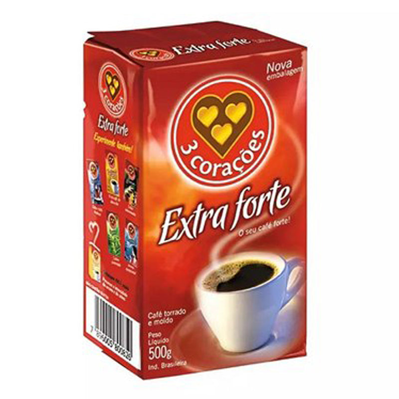 CAFÉ EXTRAFORTE - 3 CORAÇÕES - 500g (トレスコラソンス コーヒー エクストラフォルテ)