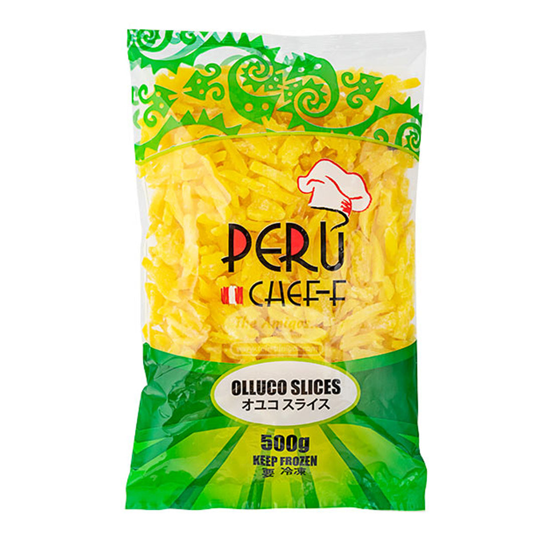 PERU CHEFF OLLUCO FATIAS Oyuko (batata Oyukko) fatias congeladas 500g
