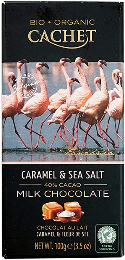 MILK CHOCOLATE CARAMEL&SEA SALT 40% CACAU - CACHET 100g