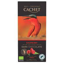 DARK CHOCOLATE RASPBERRY 57% CACAU - CACHET 100g